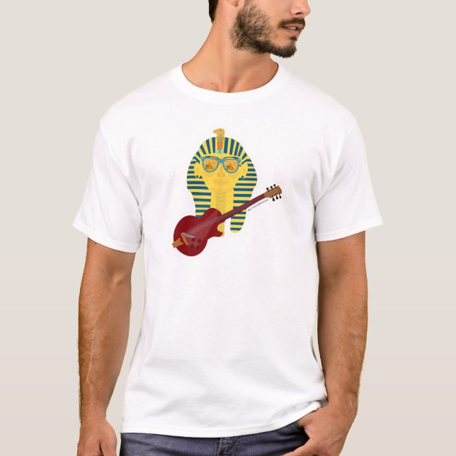 T-shirt Conception de dessin de la guitare King Tut (Devant)