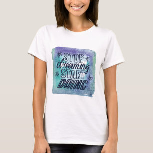 T-shirt Conception de devis motivationnelle pour les réali
