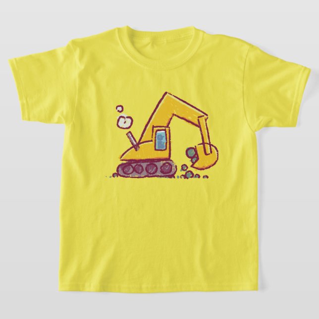 T-shirt Conception de Doodle de l'excavateur - Inspiré par (Poser)