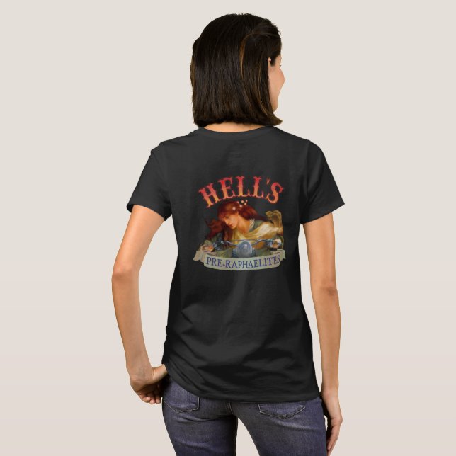 T-shirt Conception de dos du Pre-Raphaelite de l'enfer (Dos entier)