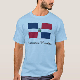 T-shirt Conception de drapeau de la République Dominicaine