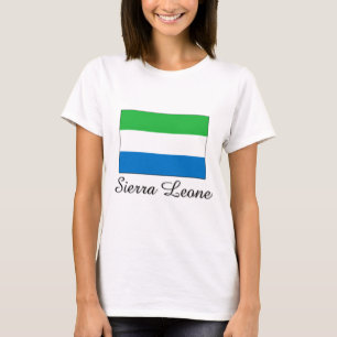 T-shirt Conception de drapeau de Sierra Leone