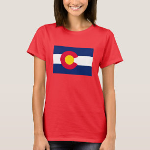 T-shirt Conception de drapeau d'état du Colorado