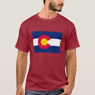 T-shirt Conception de drapeau d'état du Colorado