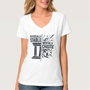 T-shirt Conception de dualité stable physiquement et menta