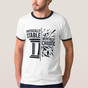 T-shirt Conception de dualité stable physiquement et menta