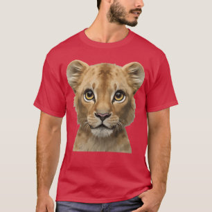 T-shirt conception de famille d'animaux de roi lion mignon