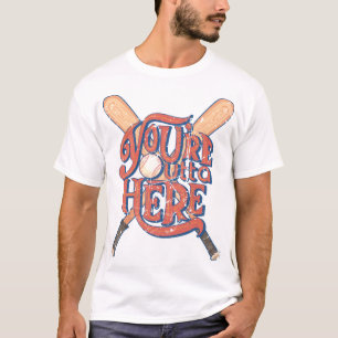 T-shirt Conception de fan de baseball softball rétro
