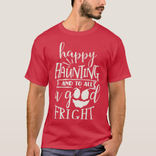 T-shirt Conception de fantôme de Halloween de chasse heure