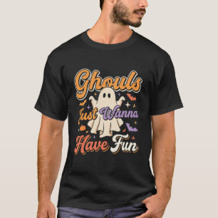 T-shirt Conception de fantôme Les Goules d'Halloween Veule