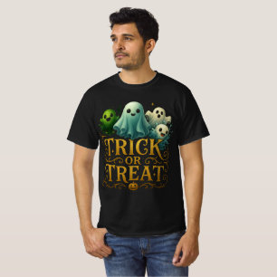 T-shirt Conception de fantômes mignons "Farce ou Friandise
