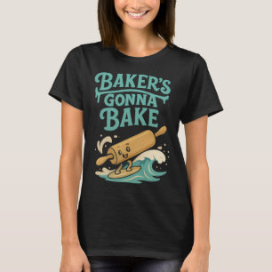 T-shirt Conception de farine de surf de rouleau de Ker est