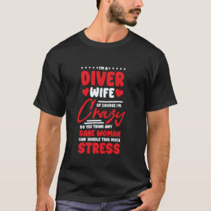 T-shirt Conception de femme de plongeur incroyable pour la