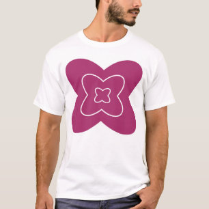 T-shirt Conception de fleurs abstraites avec des pétales m