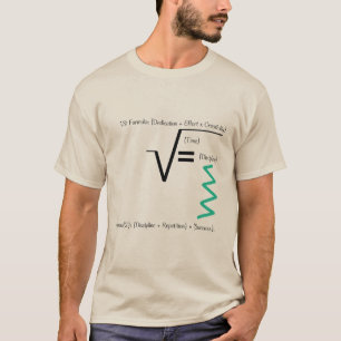 T-shirt Conception de formule de succès
