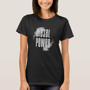 T-shirt Conception de fumée diesel Conception de carburant