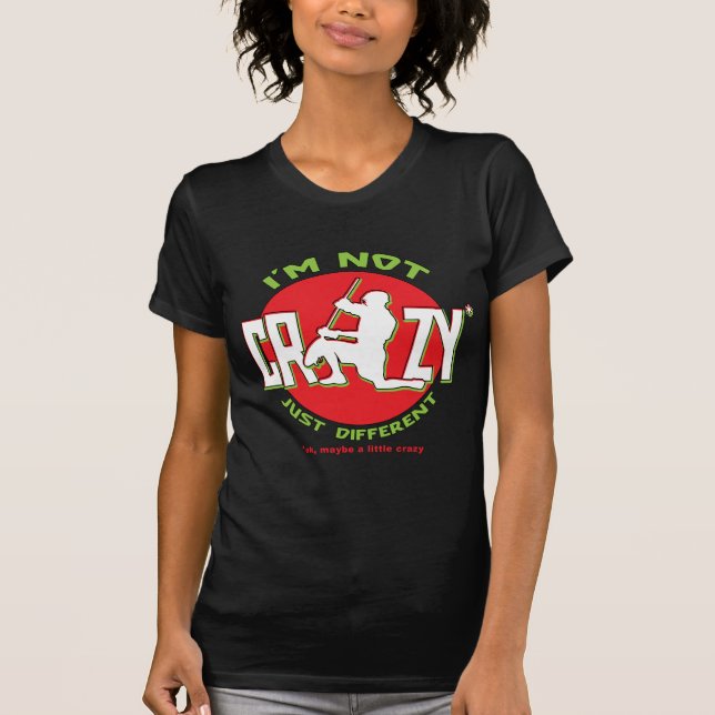 T-shirt Conception de gardien de but de lacrosse (Devant)
