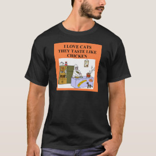 T-shirt conception de haineux de chat
