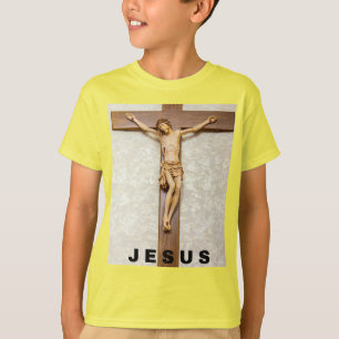T-shirt conception de jésus avec croix