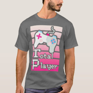 T-shirt Conception de jeux pour joueurs rose