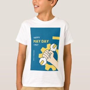 T-shirt Conception de jour de mai heureux