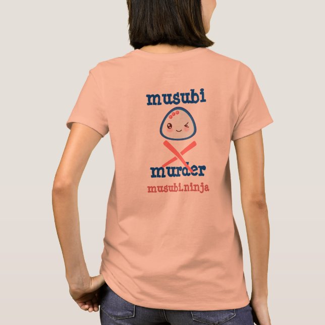 T-shirt Conception de Kawaii de meurtre de Musubi (Dos)