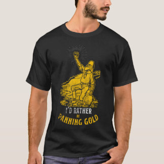 T-shirt Conception de la batée d'or Baseball Manches