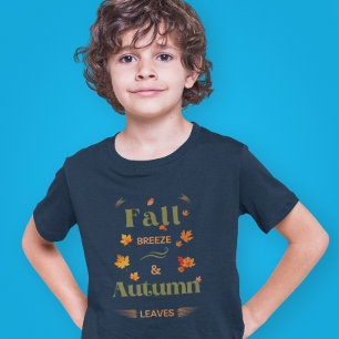 T-shirt Conception de la brise automnale et des feuilles a