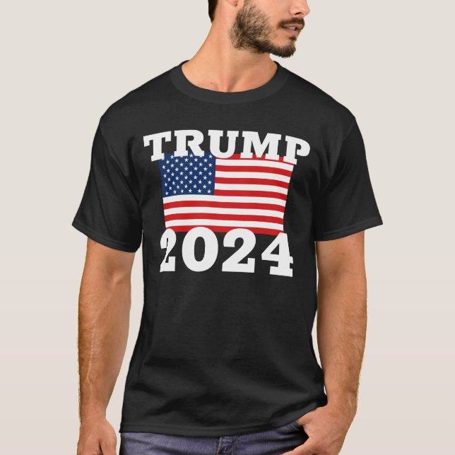 T-shirt Conception de la campagne Trump 2024 (Devant)