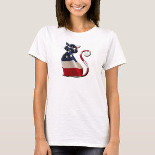 T-shirt Conception de la chemise des femmes félines de