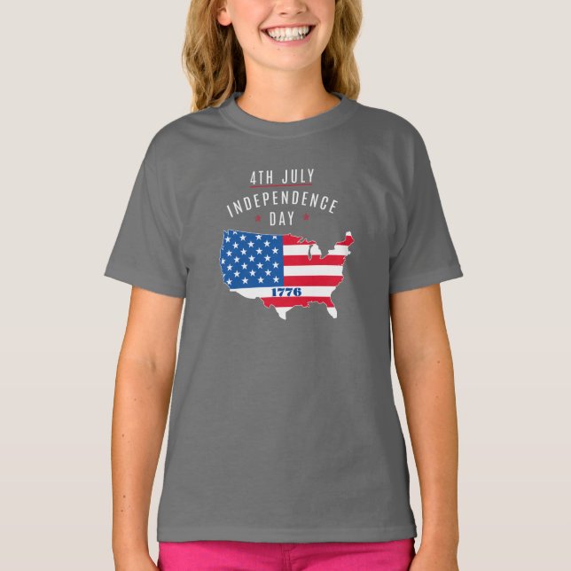 T-shirt Conception de la fête de l'indépendance du 4 juill (Devant)