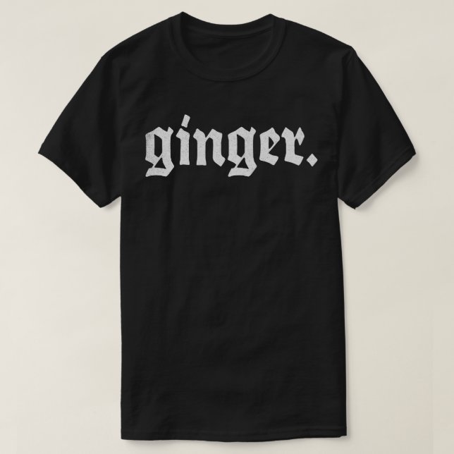 T-shirt Conception de la fierté de la tête rouge du gingem (Design devant)