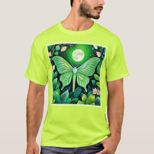 T-shirt Conception de la fleur de papillon lunaire