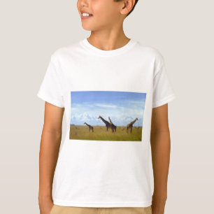 T-shirt Conception de la girafe du parc national de Nairob