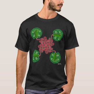 T-shirt Conception de la langue celte de la grenouille