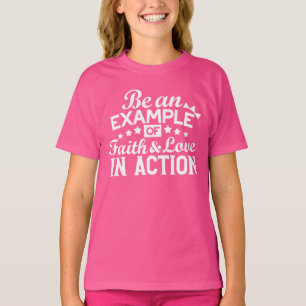 T-shirt Conception de la motivation chrétienne - Foi, Amou