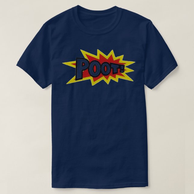 T-shirt Conception de la planche à roulettes POOT (Design devant)
