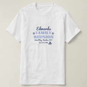 T-shirt Conception de la Réunion de famille dans la marin