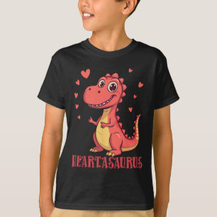 T-shirt Conception de la Saint-Valentin du dinosaure migno