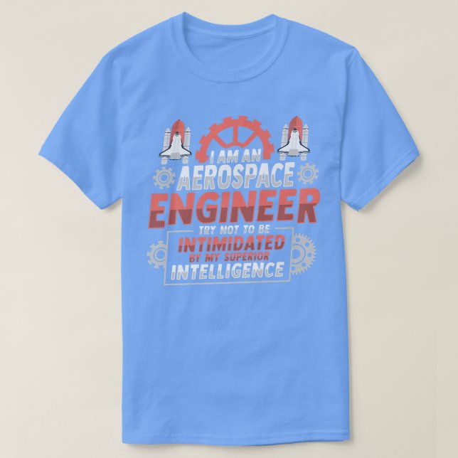 T-shirt Conception de la science des fusées pour un ingéni (Design devant)