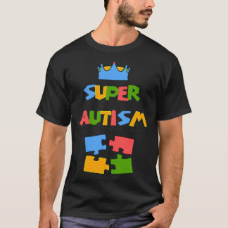 T-shirt Conception de la Sensibilisation sur l'autisme Sup