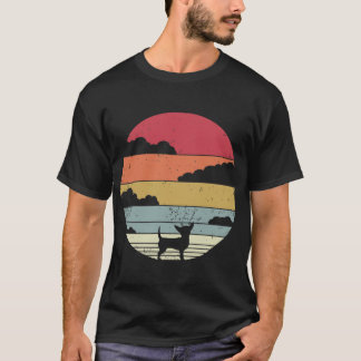 T-shirt Conception de la Terre de Chihuahua Rétro Vintage 