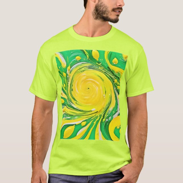 T-shirt Conception de la tornade citron (Devant)