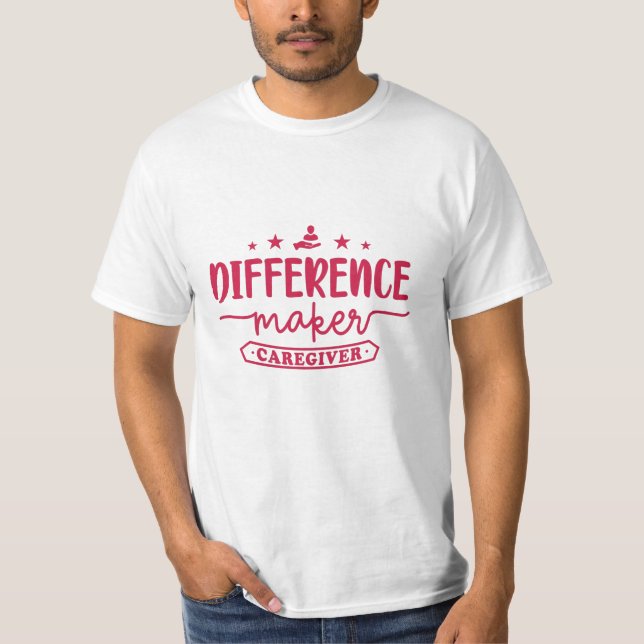 T-shirt Conception de l'aide aux aidants naturels (Devant)