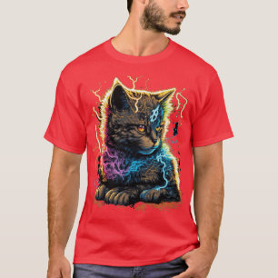 T-shirt Conception de l'alimentation électrique pour chats
