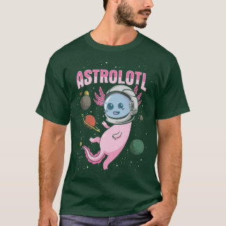 T-shirt Conception de l'Aolotl pour un astronaute 