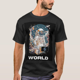T-shirt Conception de l'astronaute mondiale