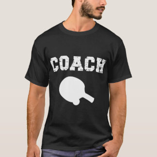 T-shirt Conception De L'Entraîneur De Tennis De Table. Ins