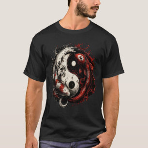 T-shirt Conception de l'équilibre du poisson Yin Yang