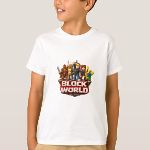 T-shirt Conception de l'équipe de joueurs Block World – Ch